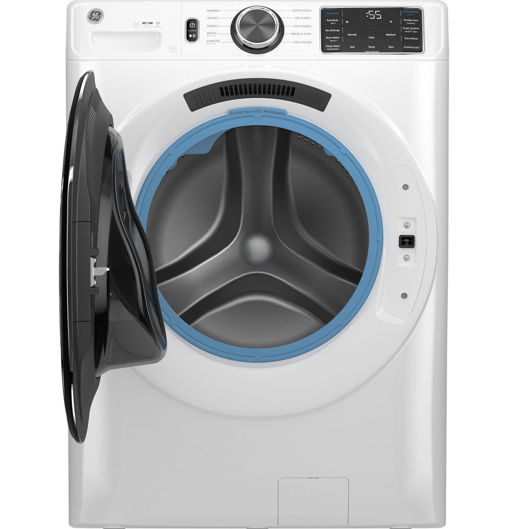 GE GE® 4.6 cu. ft. Capacity Smart Front Load ENERGY STAR® Washer with UltraFresh Vent System with OdorBlock™ and Sanitize w/Oxi
