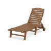 Nautical Chaise with Wheels