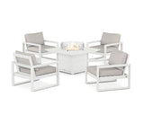EDGE Sectional 5-Piece Deep Seating Set with Fire Pit Table
