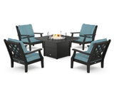 Wovendale 5-Piece Deep Seating Set with Fire Pit Table