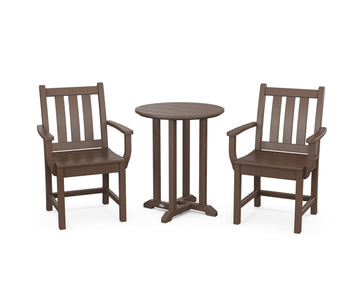 Traditional Garden 3-Piece Round Bistro Dining Set