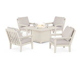 Cottage 5-Piece Deep Seating Set with Fire Pit Table
