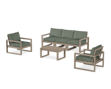 EDGE Sectional 4-Piece Deep Seating Set with Sofa