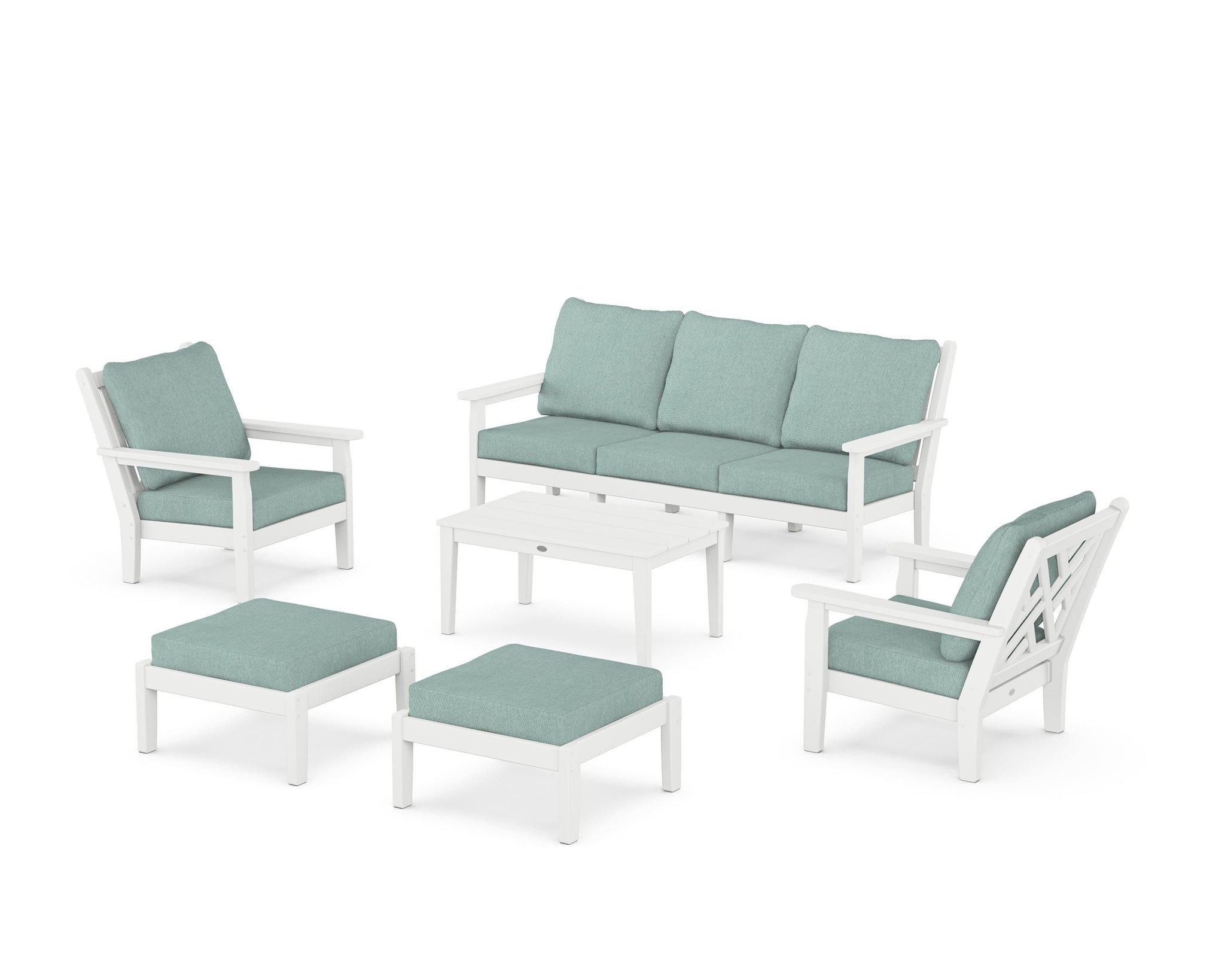 Chippendale 6-Piece Lounge Sofa Set
