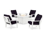 Prairie 5-Piece Deep Seating Set with Fire Pit Table