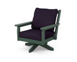 Chippendale Deep Seating Swivel Chair