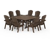 Nautical Adirondack 9-Piece Trestle Dining Set