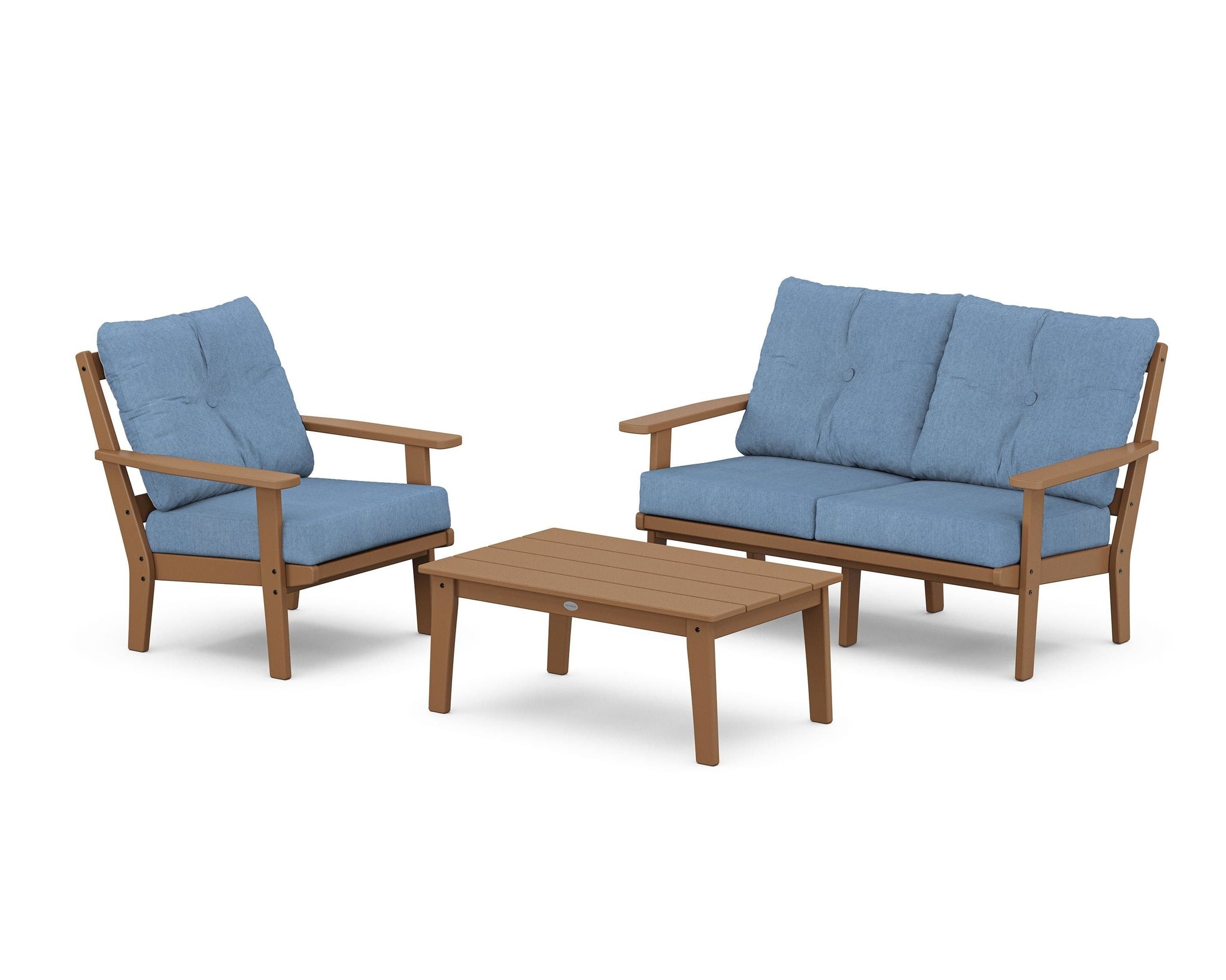 Prairie 3-Piece Deep Seating Set with Loveseat