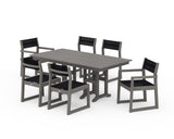 EDGE Sling 7-Piece Farmhouse Dining Set