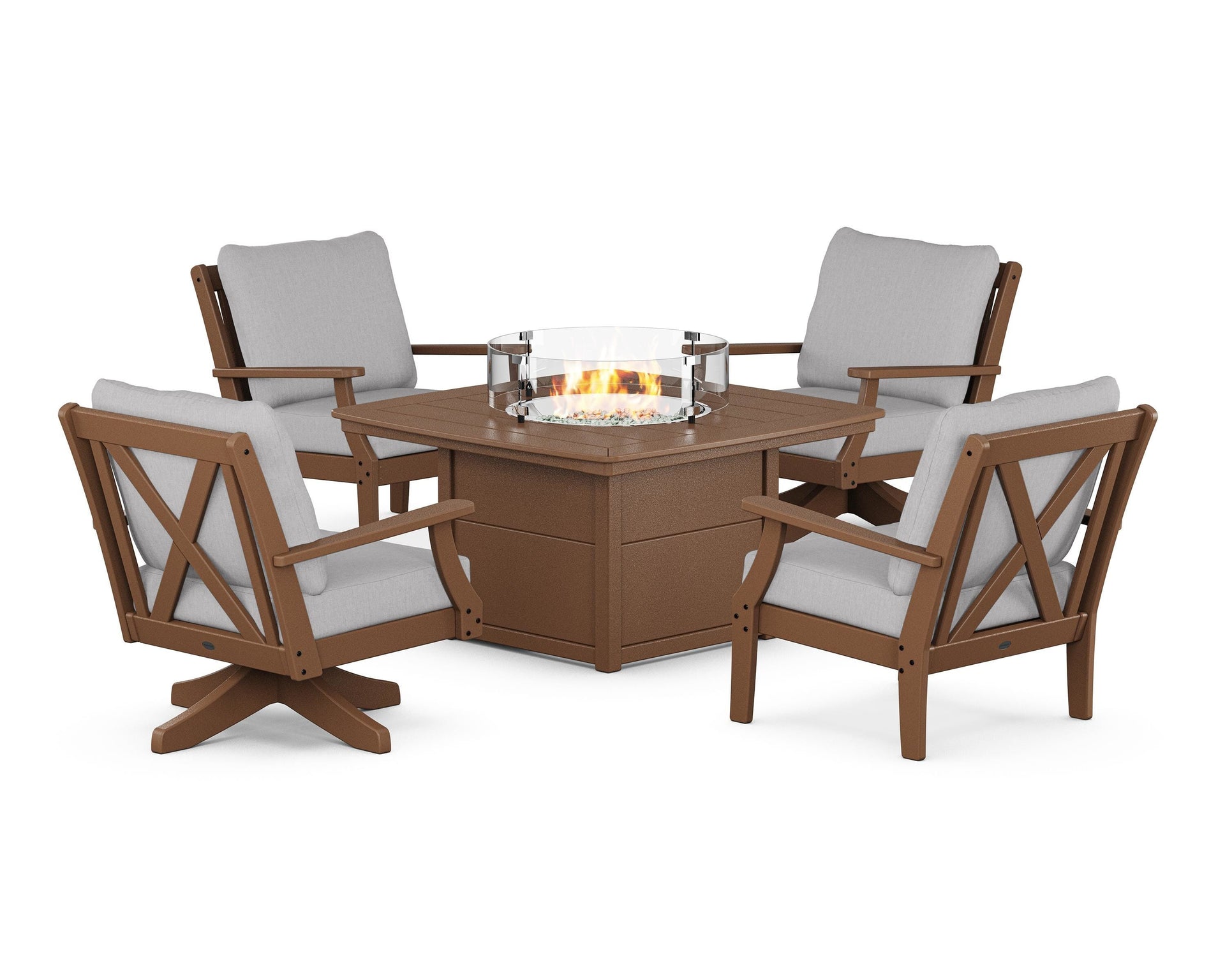 Braxton 5-Piece Deep Seating Set with Fire Table
