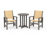 Coastal 3-Piece Round Bistro Dining Set