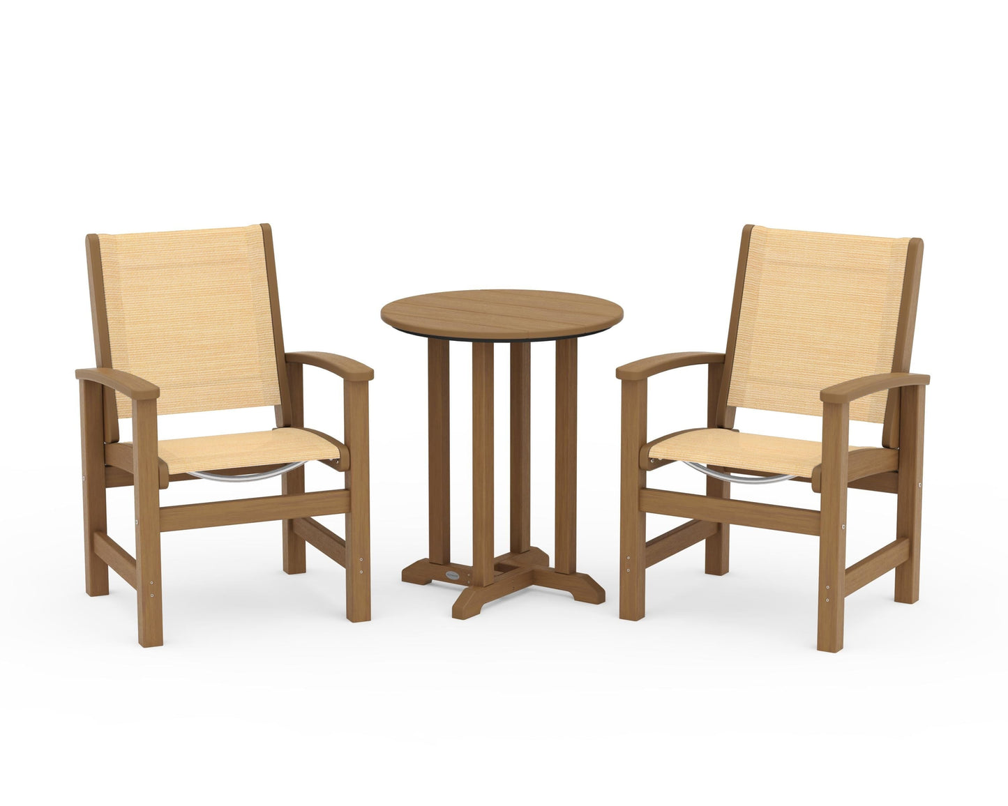 Coastal 3-Piece Round Bistro Dining Set