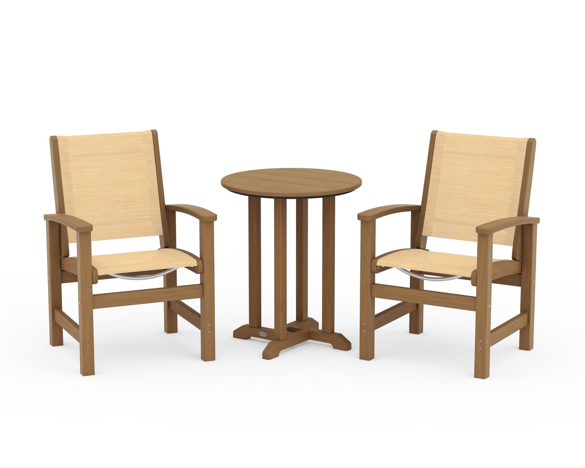 Coastal 3-Piece Round Bistro Dining Set