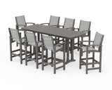 Coastal 9-Piece Bar Set with Trestle Legs