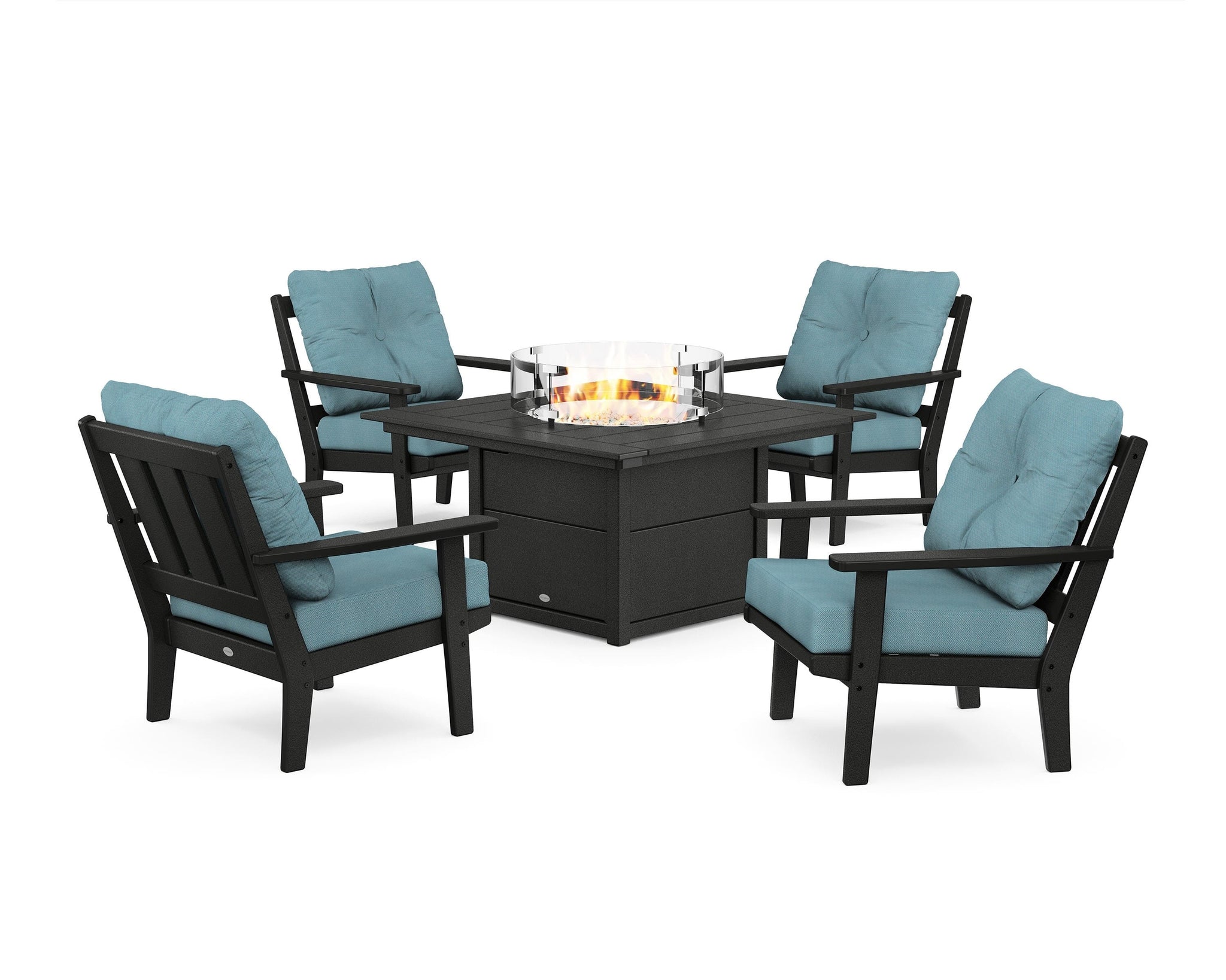 Oxford 5-Piece Deep Seating Set with Fire Pit Table