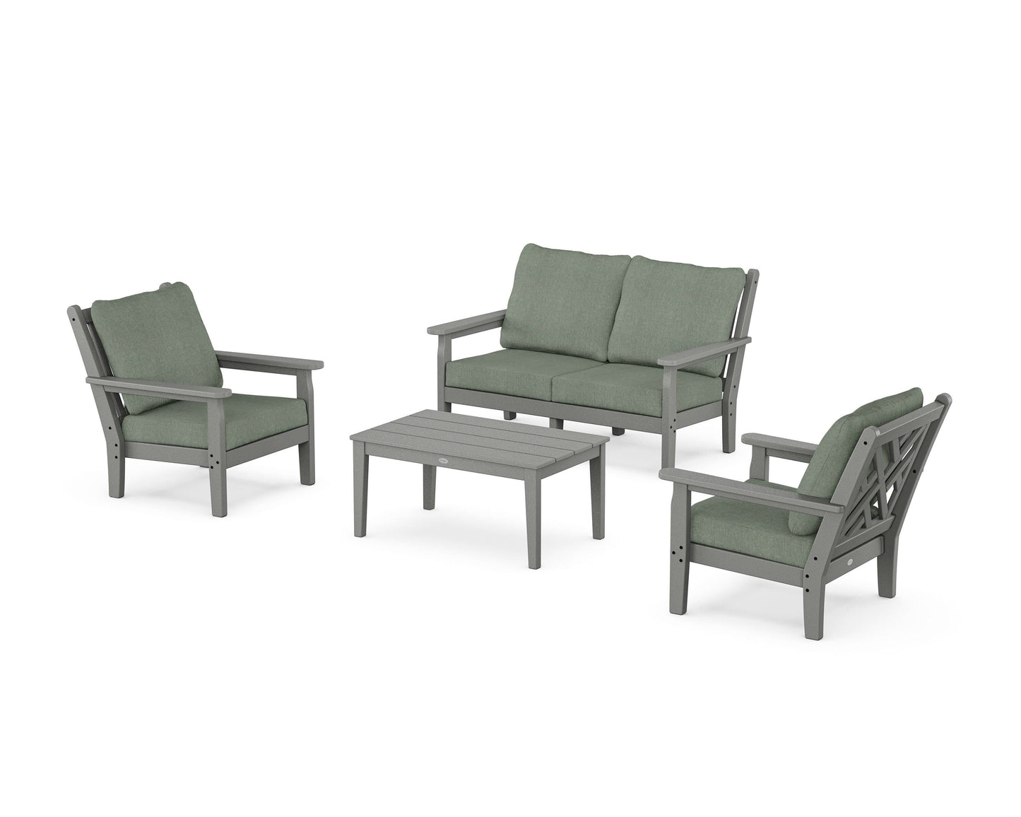 Chippendale 4-Piece Deep Seating Set with Loveseat