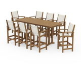 Coastal 9-Piece Bar Set with Trestle Legs