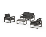 EDGE Sectional 4-Piece Deep Seating Set with Loveseat