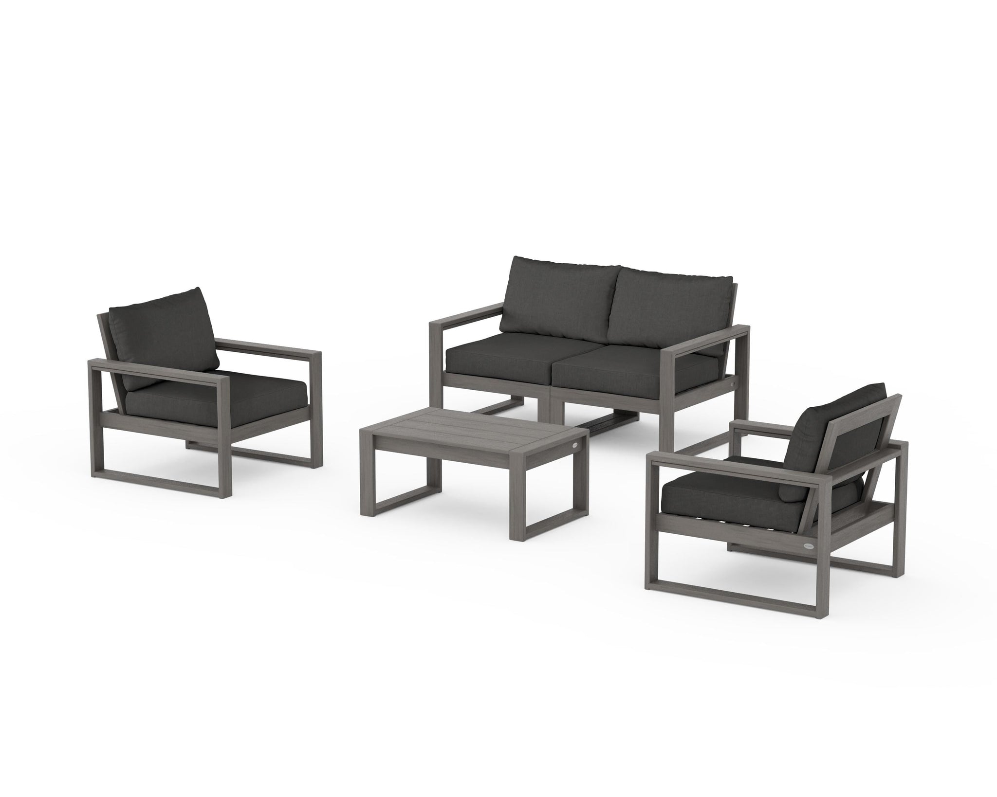 EDGE Sectional 4-Piece Deep Seating Set with Loveseat