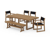 EDGE Sling 6-Piece Dining Set with Bench