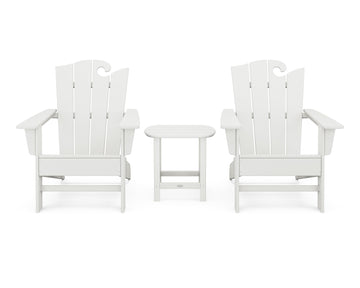 Wave 3-Piece Adirondack Set with The Ocean Chair