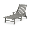Cottage Chaise with Arms and Wheels