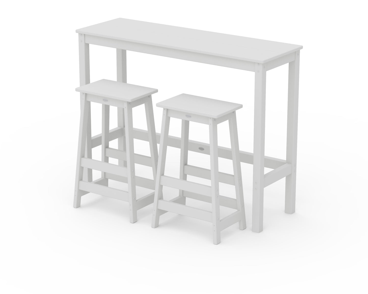Modern Studio Stool 3-Piece Bar Balcony Set
