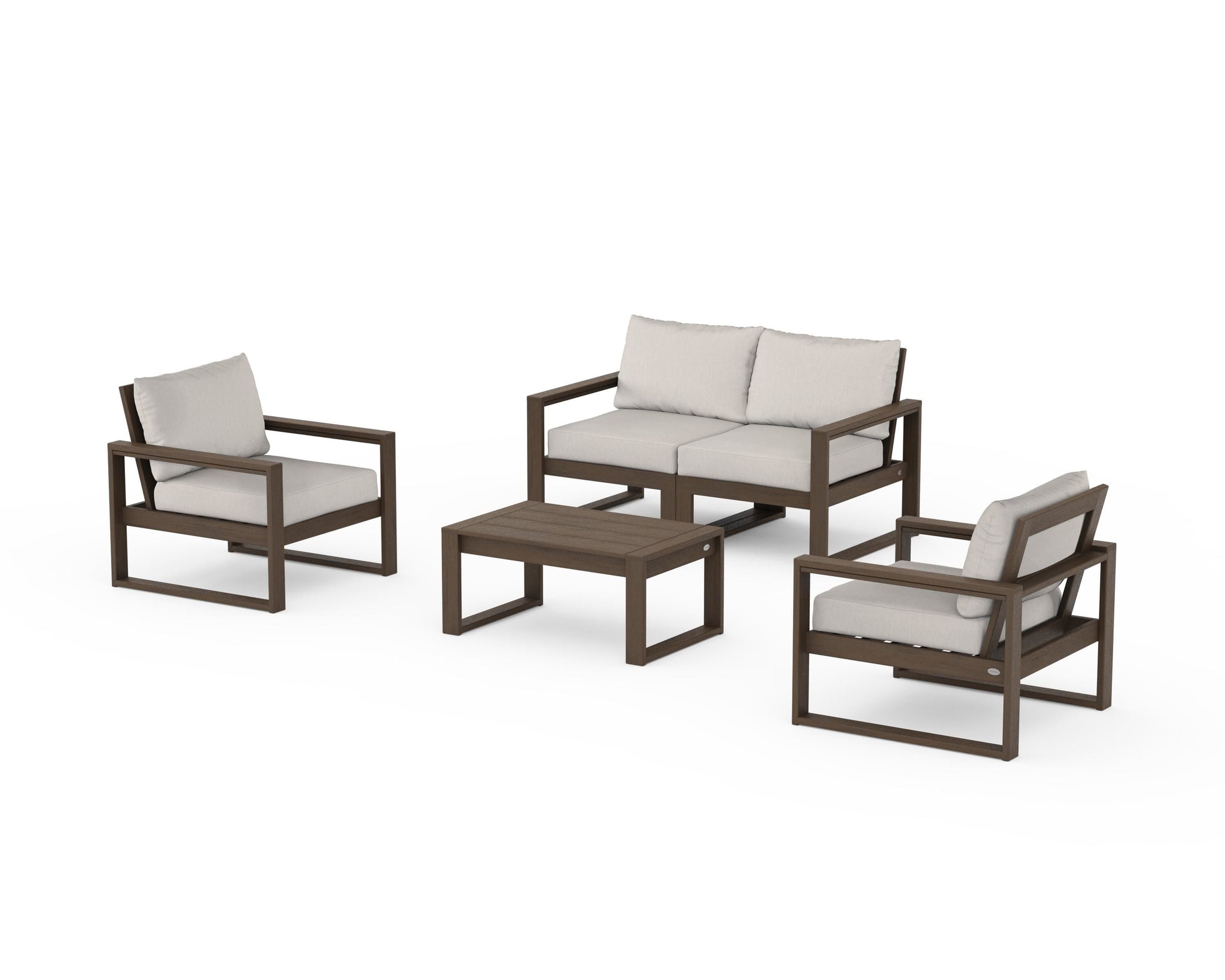 EDGE Sectional 4-Piece Deep Seating Set with Loveseat
