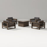 Latitude 5-Piece Lounge Fire Table Set