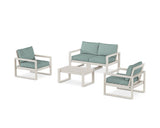 EDGE Sectional 4-Piece Deep Seating Set with Loveseat