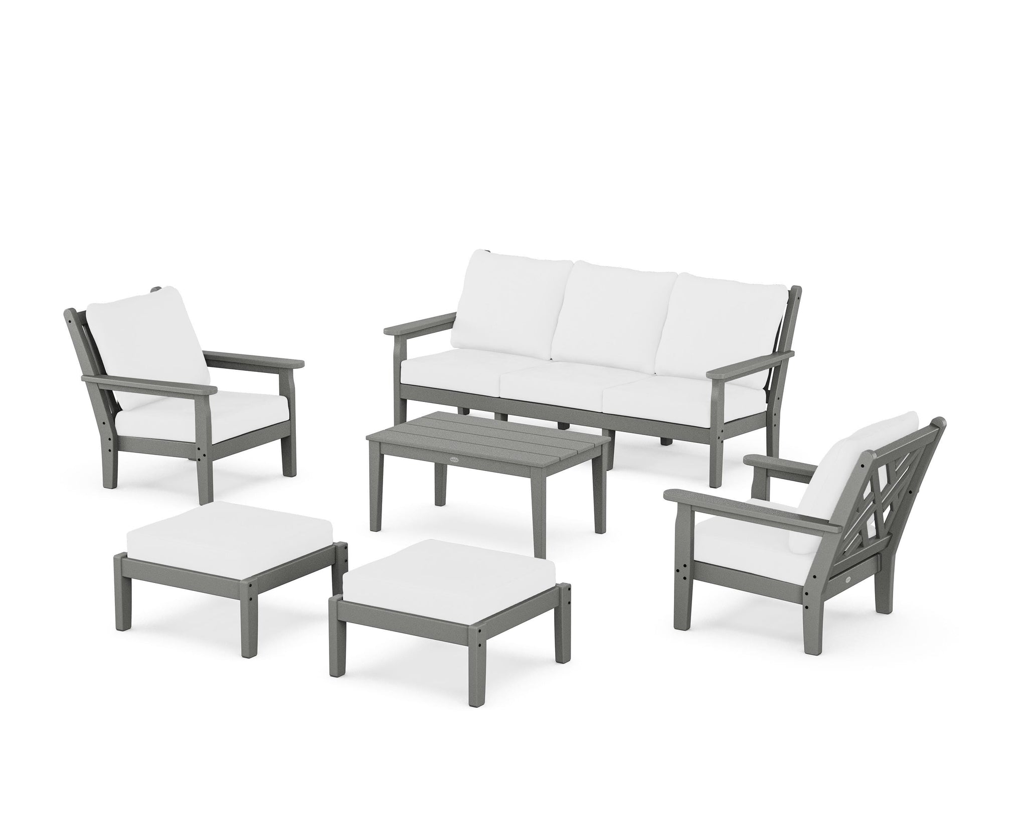 Chippendale 6-Piece Lounge Sofa Set