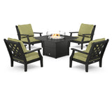 Wovendale 5-Piece Deep Seating Set with Fire Pit Table