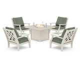 Wovendale 5-Piece Deep Seating Set with Fire Pit Table