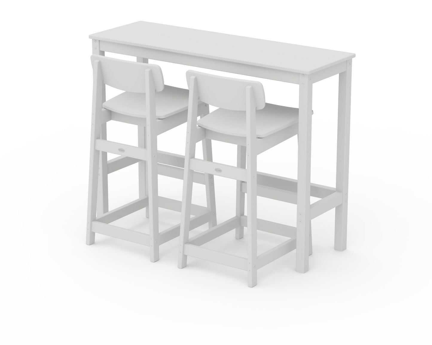 Modern Studio Urban Lowback Bar Chair 3-Piece Balcony Set