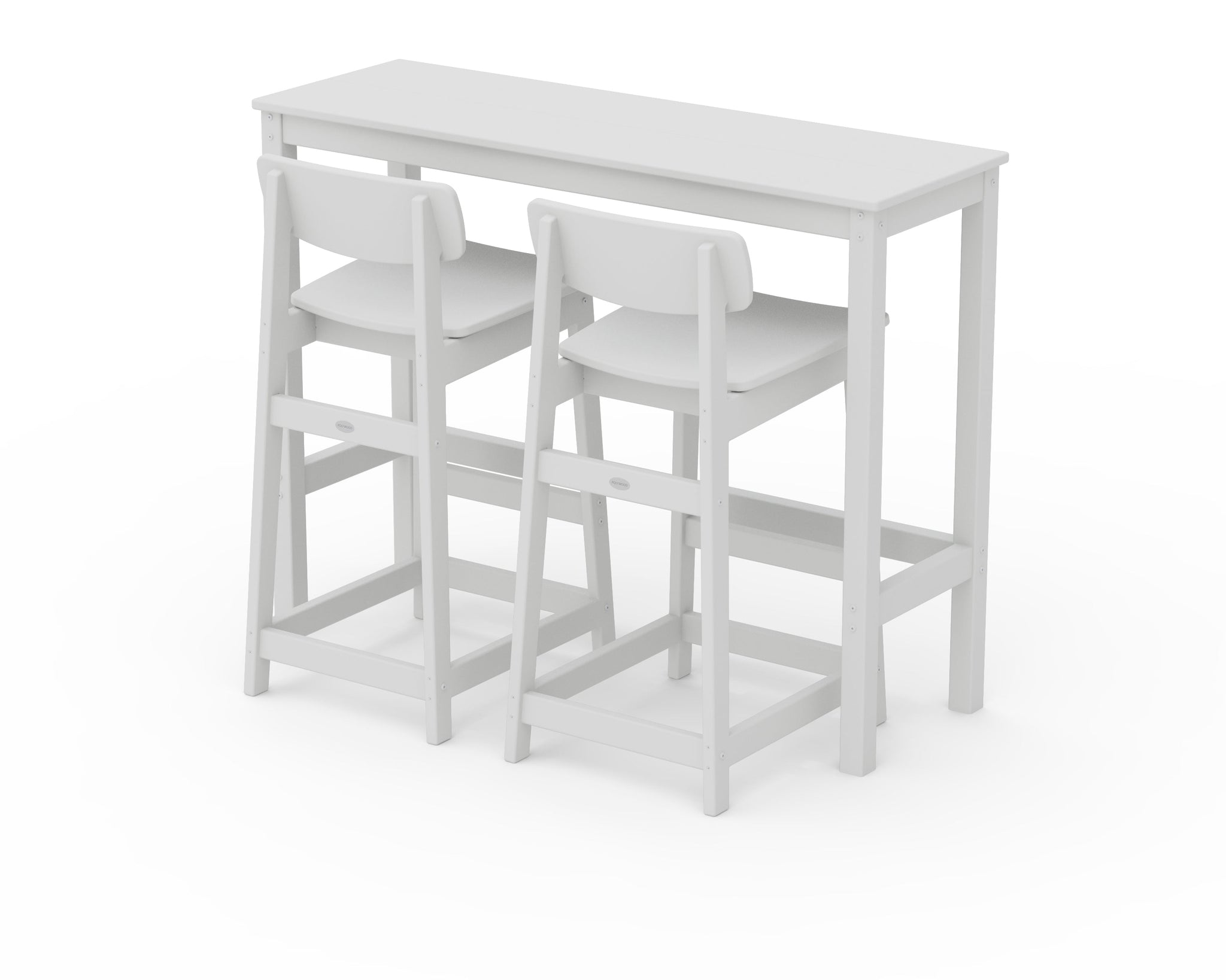 Modern Studio Urban Lowback Bar Chair 3-Piece Balcony Set