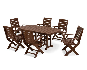 Signature Folding Chair 7-Piece Dining Set