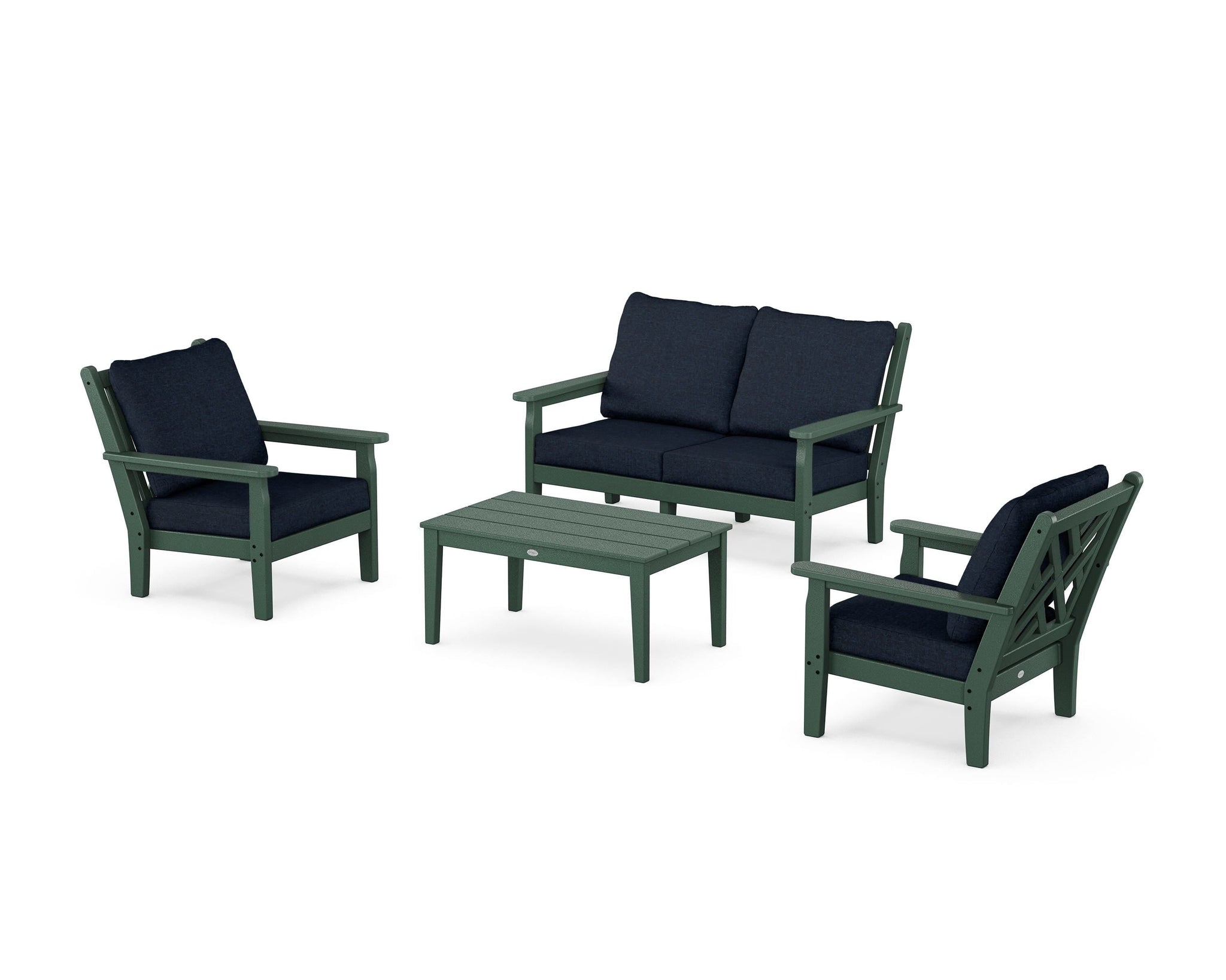 Chippendale 4-Piece Deep Seating Set with Loveseat