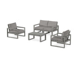 EDGE Sectional 4-Piece Deep Seating Set with Loveseat