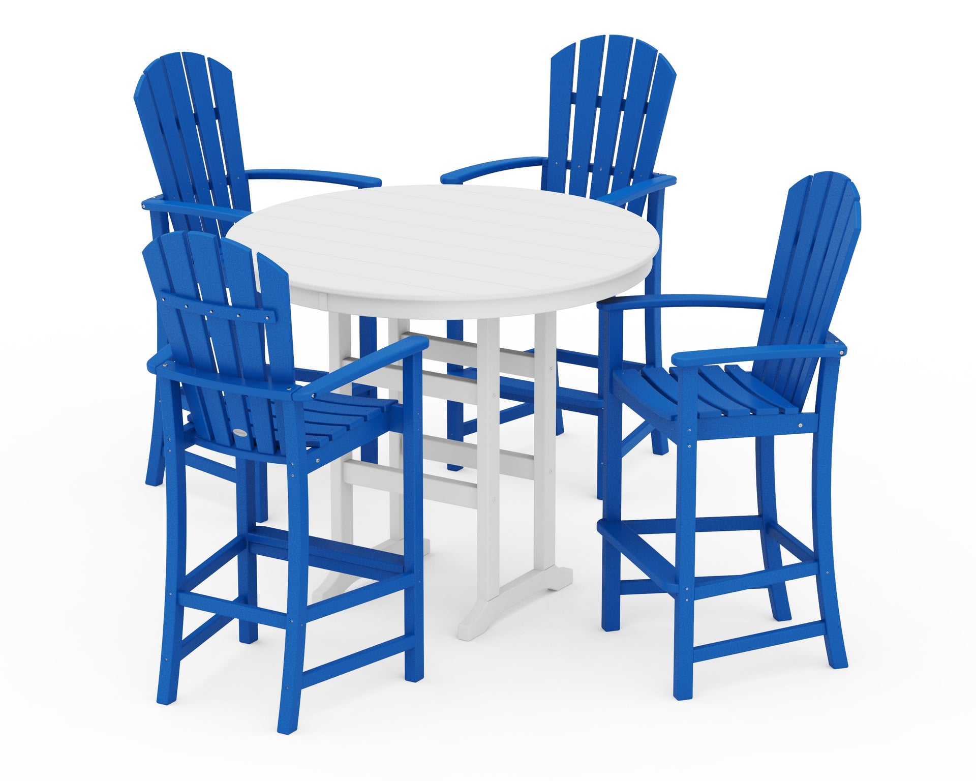 Palm Coast 5-Piece Round Farmhouse Bar Set