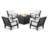 Wovendale 5-Piece Deep Seating Set with Fire Pit Table