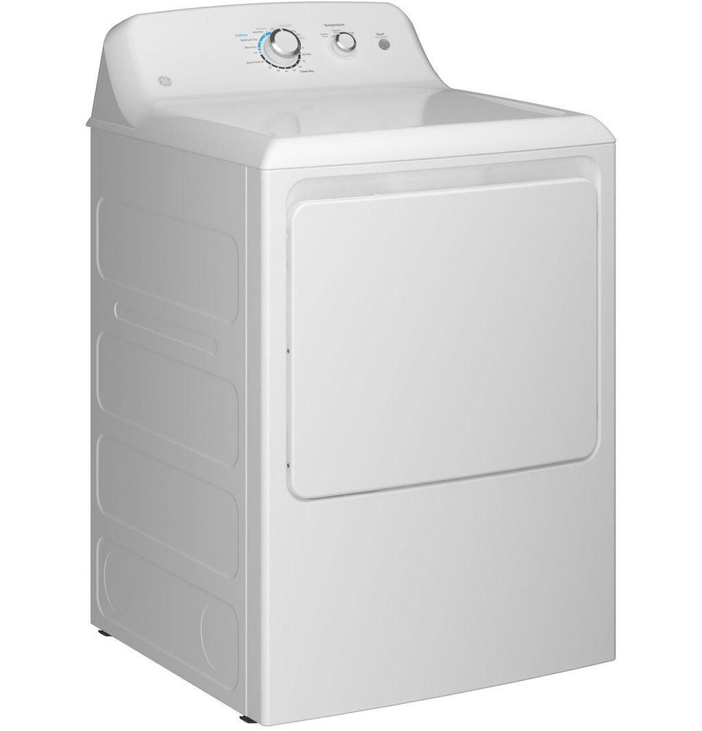 GE 6.2 cu. ft. Capacity Electric Dryer with Up To 120 ft. Venting and Shallow Depth