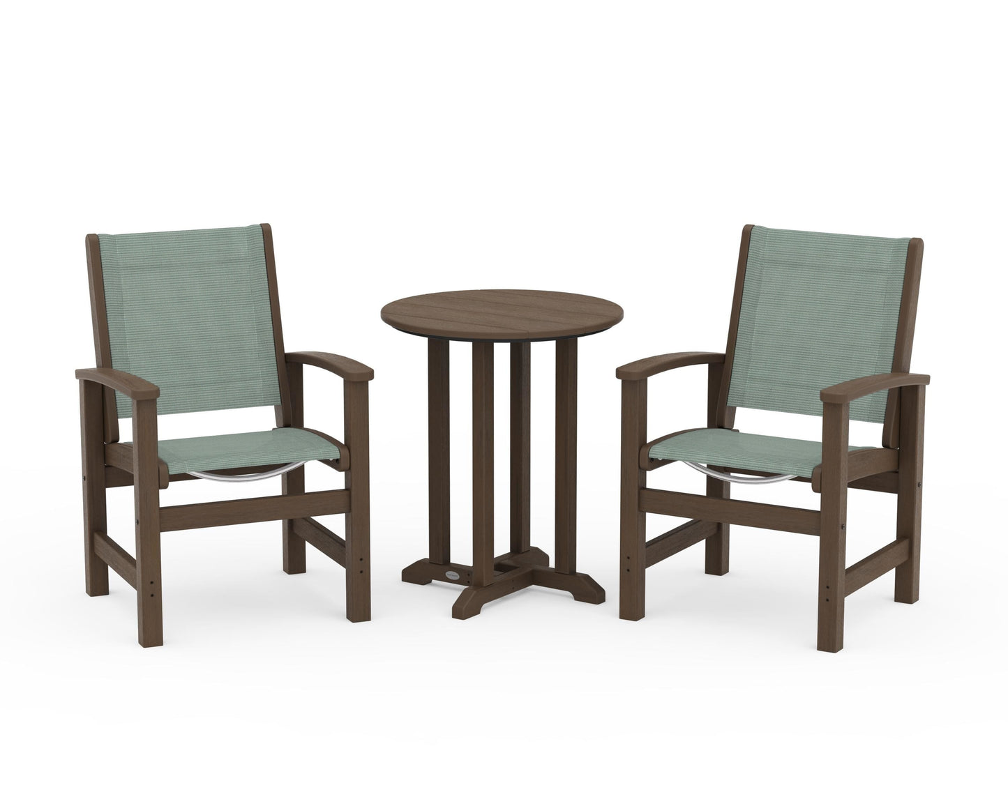 Coastal 3-Piece Round Bistro Dining Set