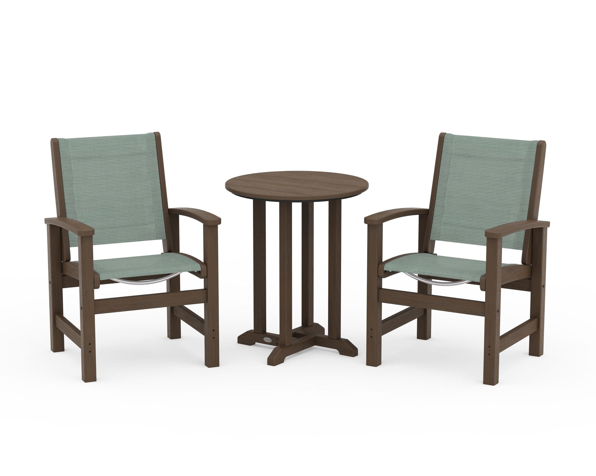 Coastal 3-Piece Round Bistro Dining Set