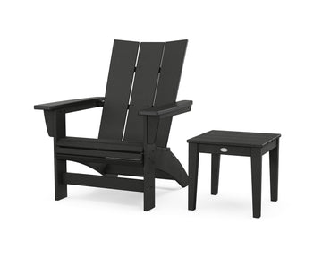 Modern Grand Adirondack Chair with Side Table