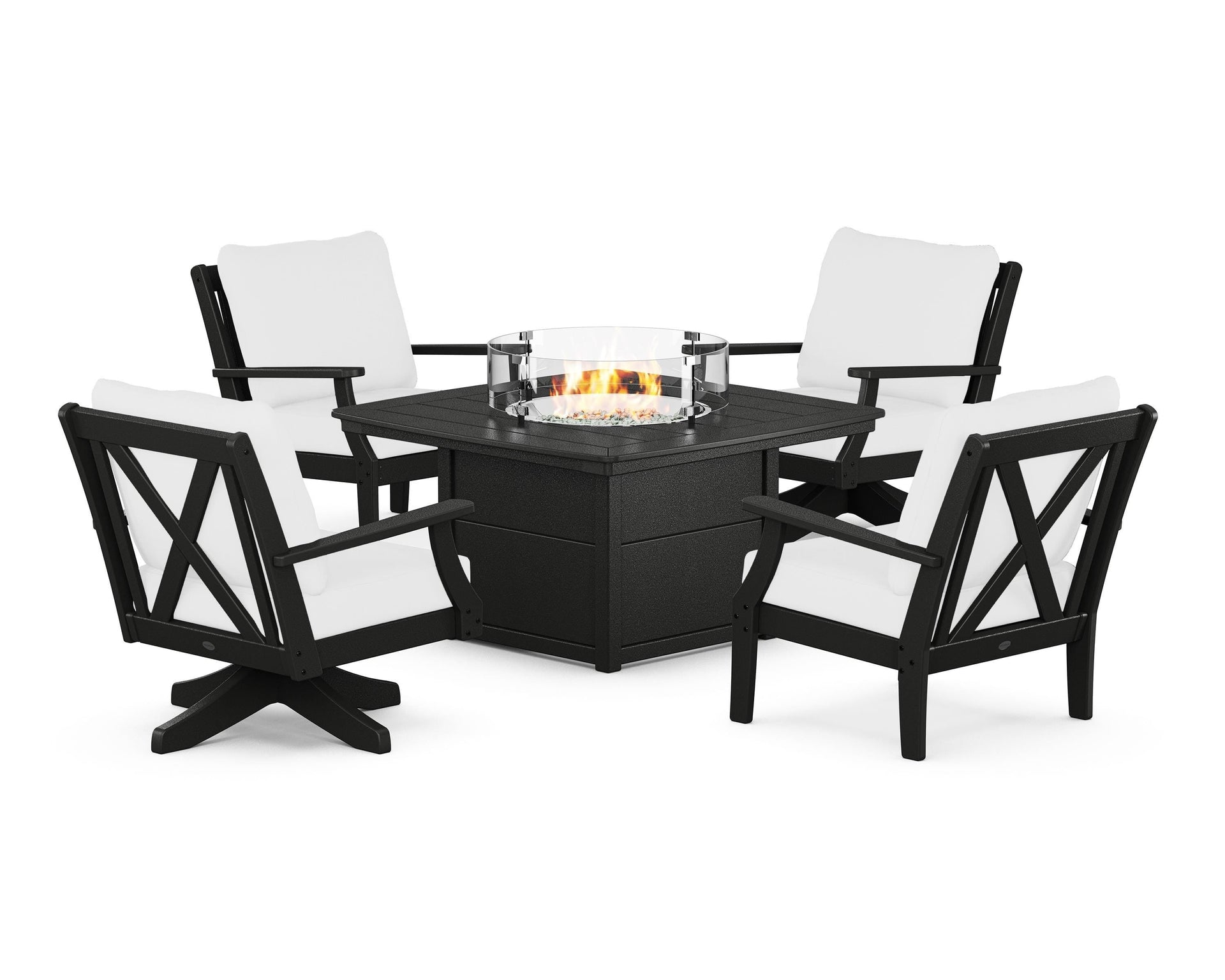 Braxton 5-Piece Deep Seating Set with Fire Table