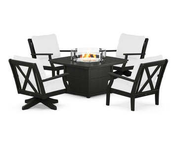 Braxton 5-Piece Deep Seating Set with Fire Table