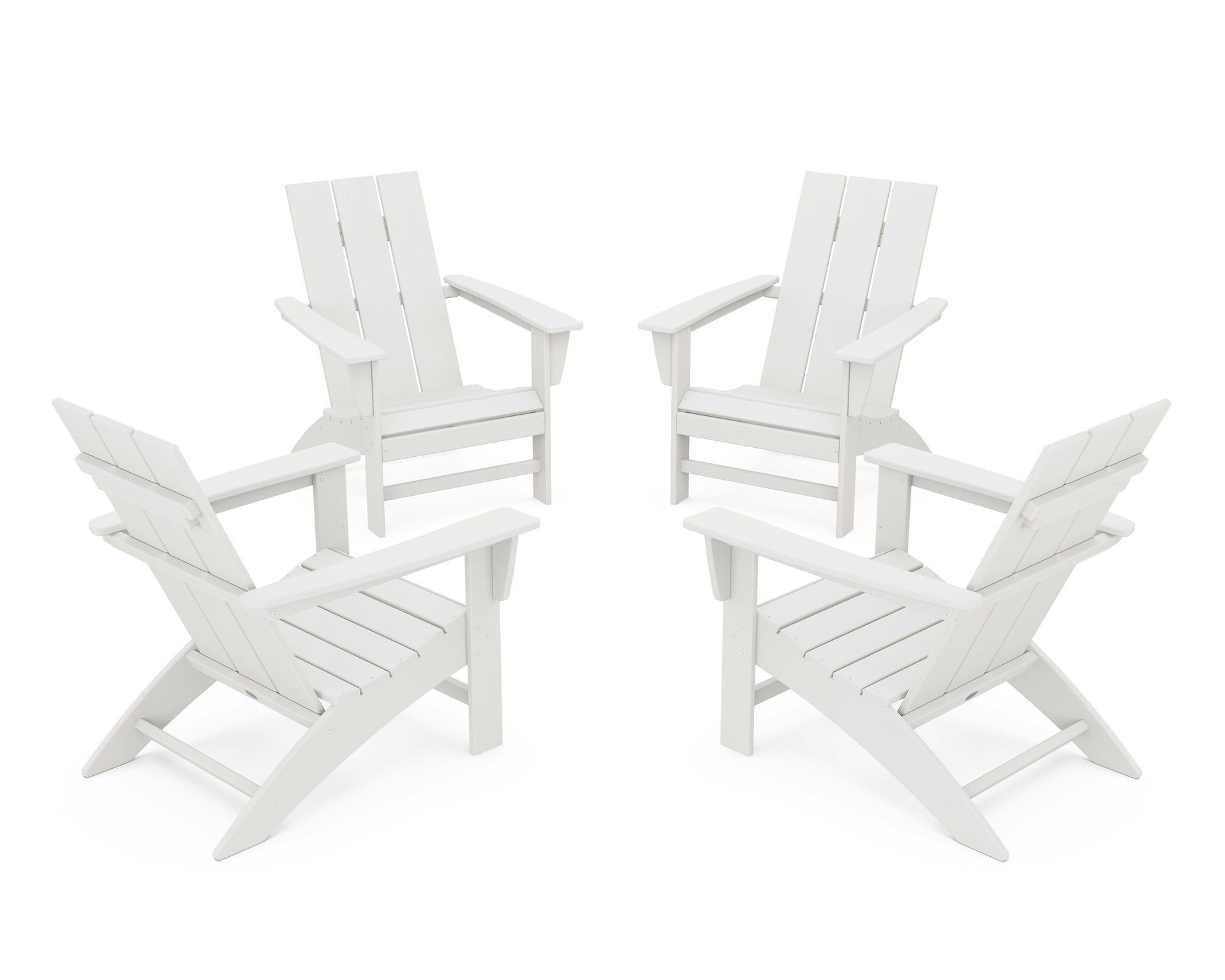 4-Piece Modern Adirondack Chair Conversation Set