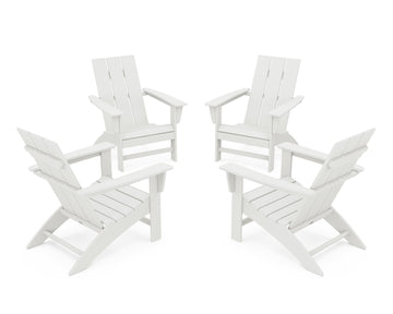 4-Piece Modern Adirondack Chair Conversation Set