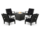 Wovendale 5-Piece Deep Seating Set with Fire Pit Table