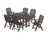 Nautical Highback 7-Piece Farmhouse Dining Set
